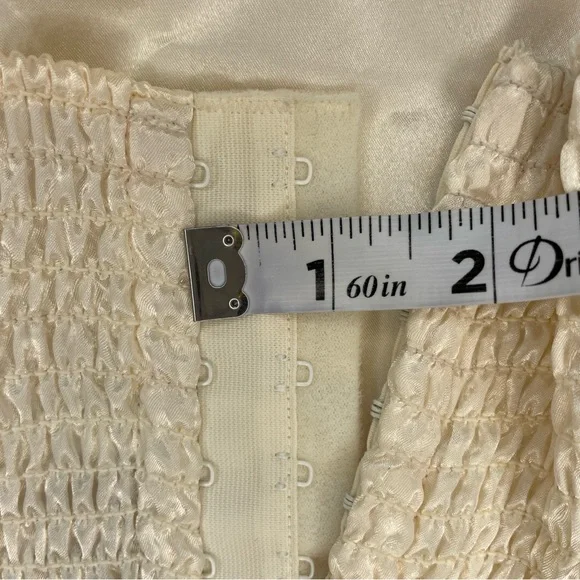 Vintage Rare Victoria’s Secret Gold Label Feather Trim Floral Satin Corset Top - Picture 12 of 15